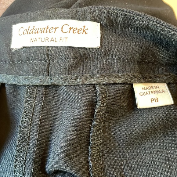 Coldwater Creek natural fit black work / dress pants tag size P8 - Picture 5 of 8